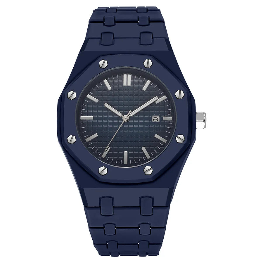 Navy Oak Quartz Watch | QTK