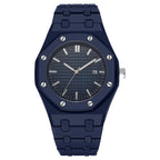 Navy Oak Quartz Watch | QTK