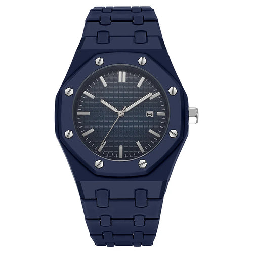 Navy Oak Quartz Watch | QTK
