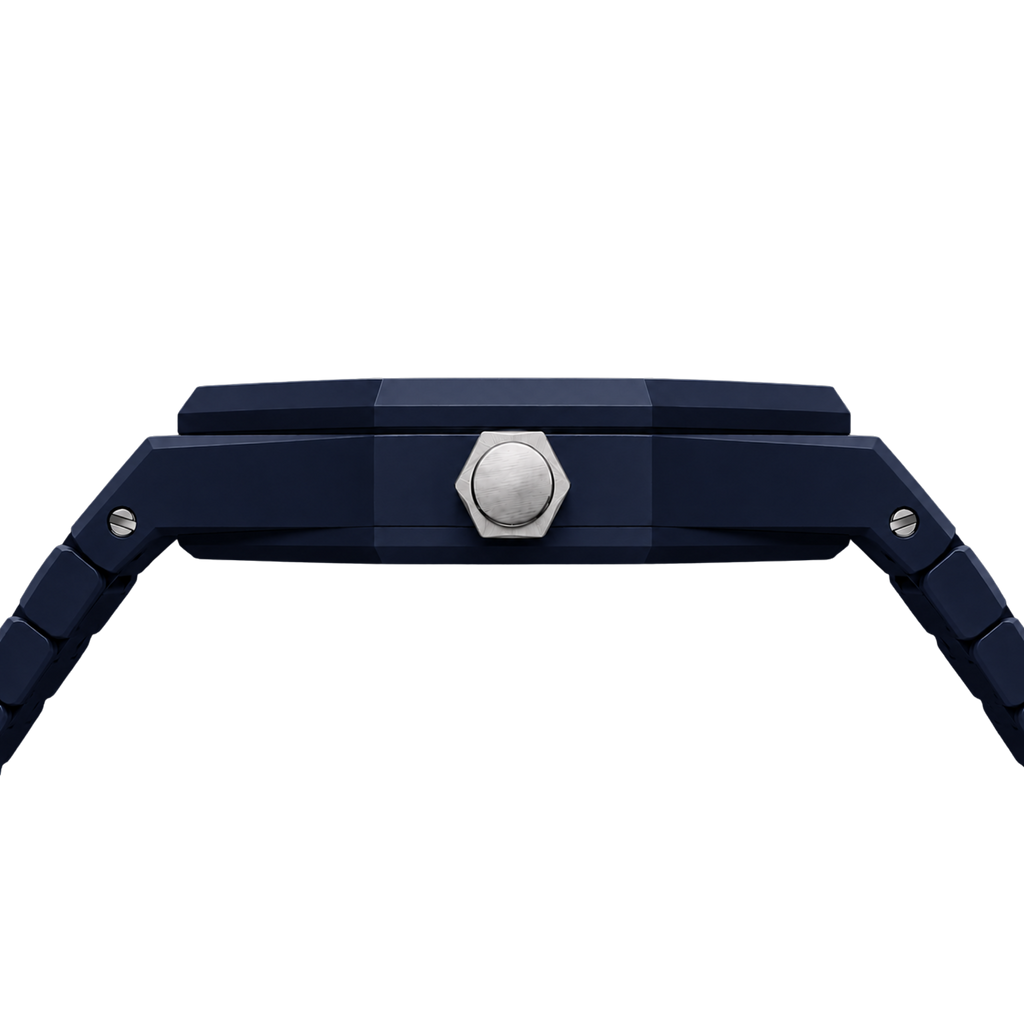 Navy Oak Quartz Watch | QTK